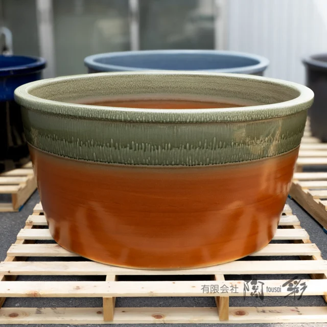信楽焼 透光洗面器 [【SUIRIN】水輪] -光る陶器の洗面器