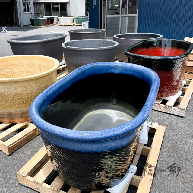 信楽焼 荒川智作 壷 径1尺2寸（約36cm） 共箱 本物保証 信楽 壺 Q21／谷穹 | Gallery Rin