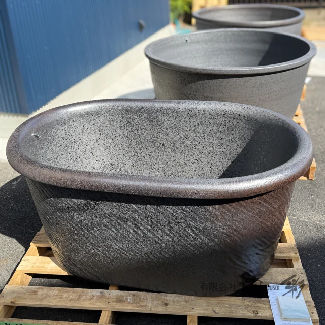 掛湯壺[HI-302]Φ600×H600 定価145,200- | 信楽焼 陶器浴槽 陶器風呂の