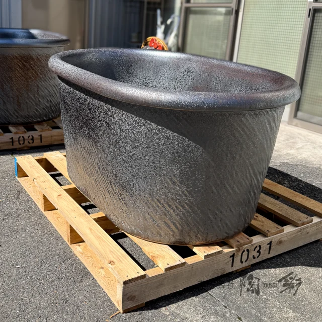 掛湯壺[HI-307]Φ500×H600 定価119,900- | 信楽焼 陶器浴槽 陶器風呂の