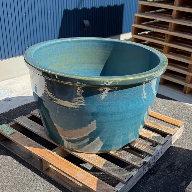 掛湯壺[HI-302]Φ600×H600 定価145,200- | 信楽焼 陶器浴槽 陶器風呂の