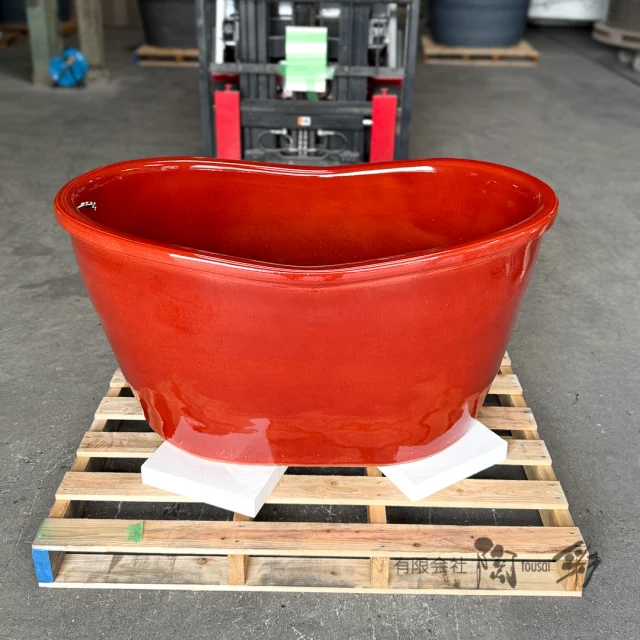 掛湯壺[HI-302]Φ600×H600 定価145,200-｜信楽焼 陶器浴槽 陶器風呂の