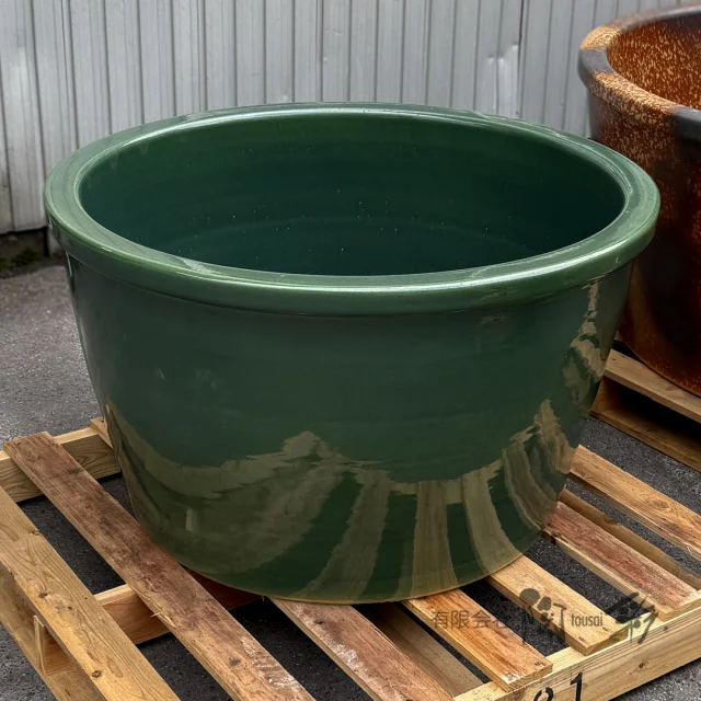 掛湯壺[HI-301]Φ700×H600 定価174,900- | 信楽焼 陶器浴槽 陶器風呂の