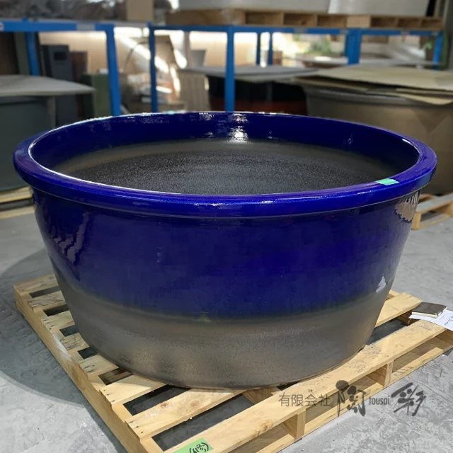 掛湯壺[HI-302]Φ600×H600 定価145,200- | 信楽焼 陶器浴槽 陶器風呂の