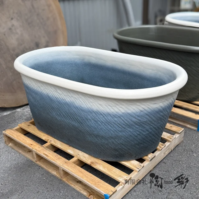 掛湯壺[HI-302]Φ600×H600 定価167,200- | 信楽焼 陶器浴槽 陶器風呂の