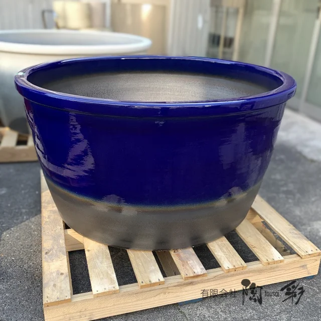 掛湯壺[HI-302]Φ600×H600 定価167,200- | 信楽焼 陶器浴槽 陶器風呂の